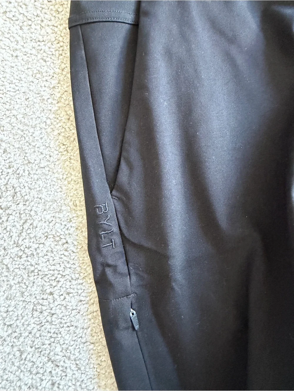 BYLT Basics Black Men's Stretch Tapered Pants